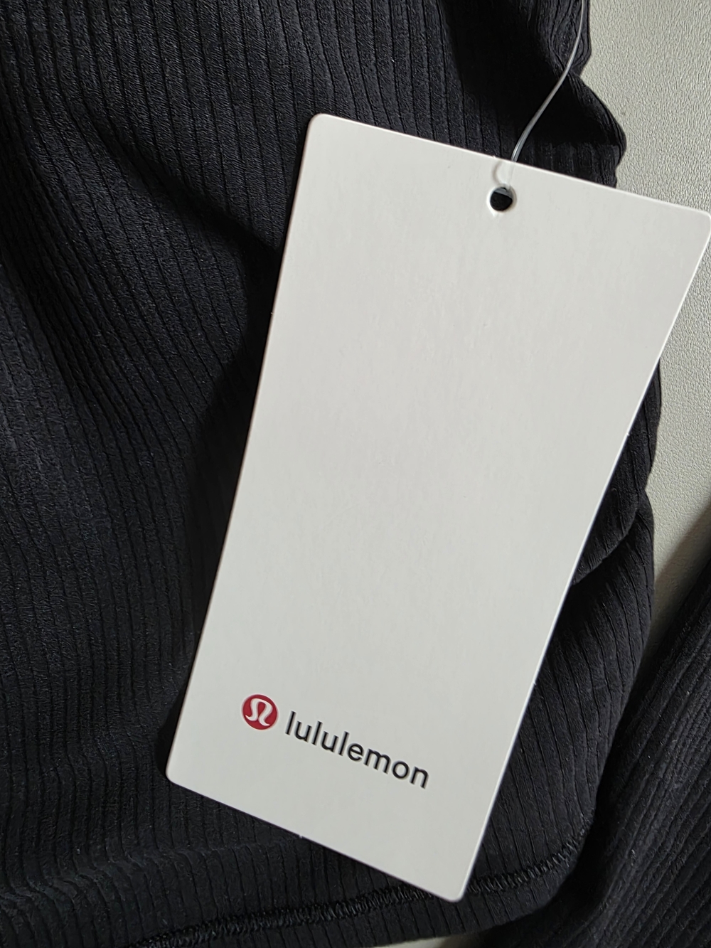Lululemon All It Takes Ribbed Nulu V-Neck Long Sleeve Top Built In Bra - Black 4 - Picture 4 of 10